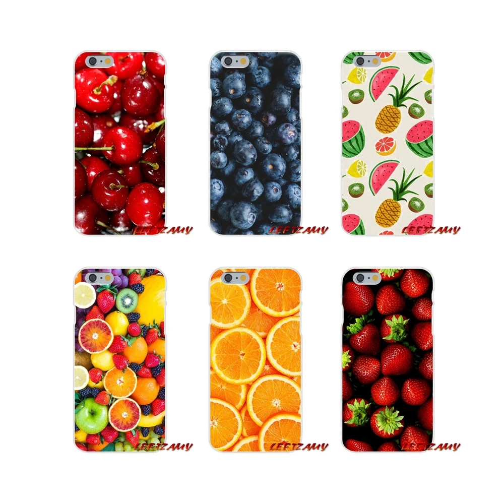 Фрукты лимон клубника вишня для Samsung Galaxy S3 S4 S5 MINI S6 S7 edge S8 S9 Plus Note 2 3 4 5 8 силиконовый