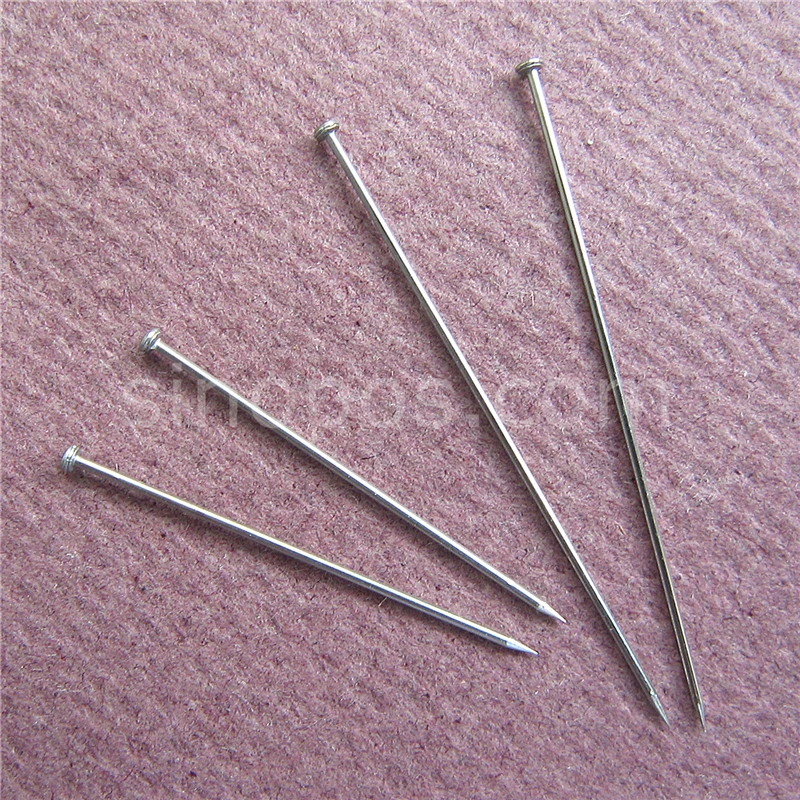 

Extra Fine Stainless Steel Straight Pins, metal sharp pointed tip dressmaker shirt silk satin pin quilt applique sewing needle