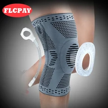 1 pçs joelho patella protetor cinta silicone primavera joelheira basquete corrida compressão joelho manga apoio esportes joelheiras