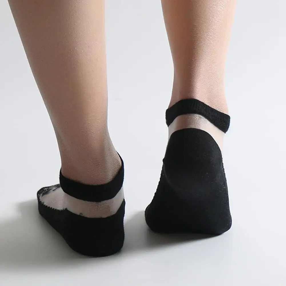 DSstyles 1 пара женские летние прозрачные носки ультратонкие короткие невидимые низкие короткие Дышащие носки впитывающие пот чулки