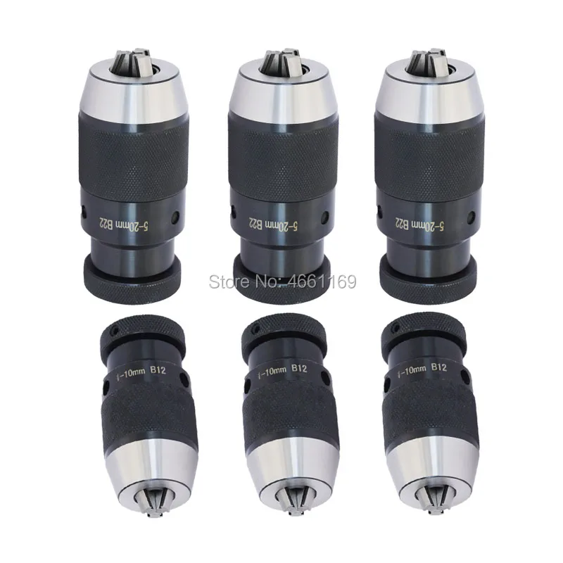 

B10 B12 B16 B18 B22 JT6 chuck collet chuck Self Tighten Keyless Drill Chuck for drilling machine Taper Drill Chuck For Power