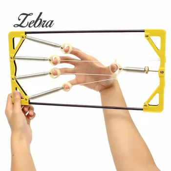 

Zebra Adjustable Strengthen Muscle Finger Hand Power Up Trainer Hand Grip Exerciser For Guitar Musical Instruments Player Parts