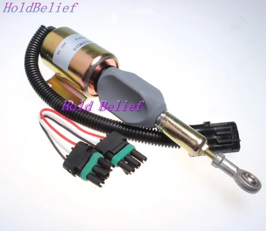 24V Stop Solenoid Valve RE516083 For John Deere 200LC Part Fuel Injection Pump