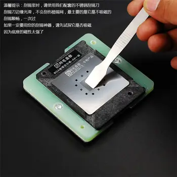 

Best Chip BGA Reballing Stencil For iPhone A8 A9 A10 A11 A12 CPU Ram Upper Lower Reball Tool Stencils Planted Tin Mold Set