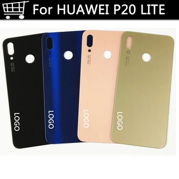 

2PCS TOP Quality For Huawei P20 Lite Glass Housing Battery Back Cover Rear Door For Huawei P20Lite Battery Cover
