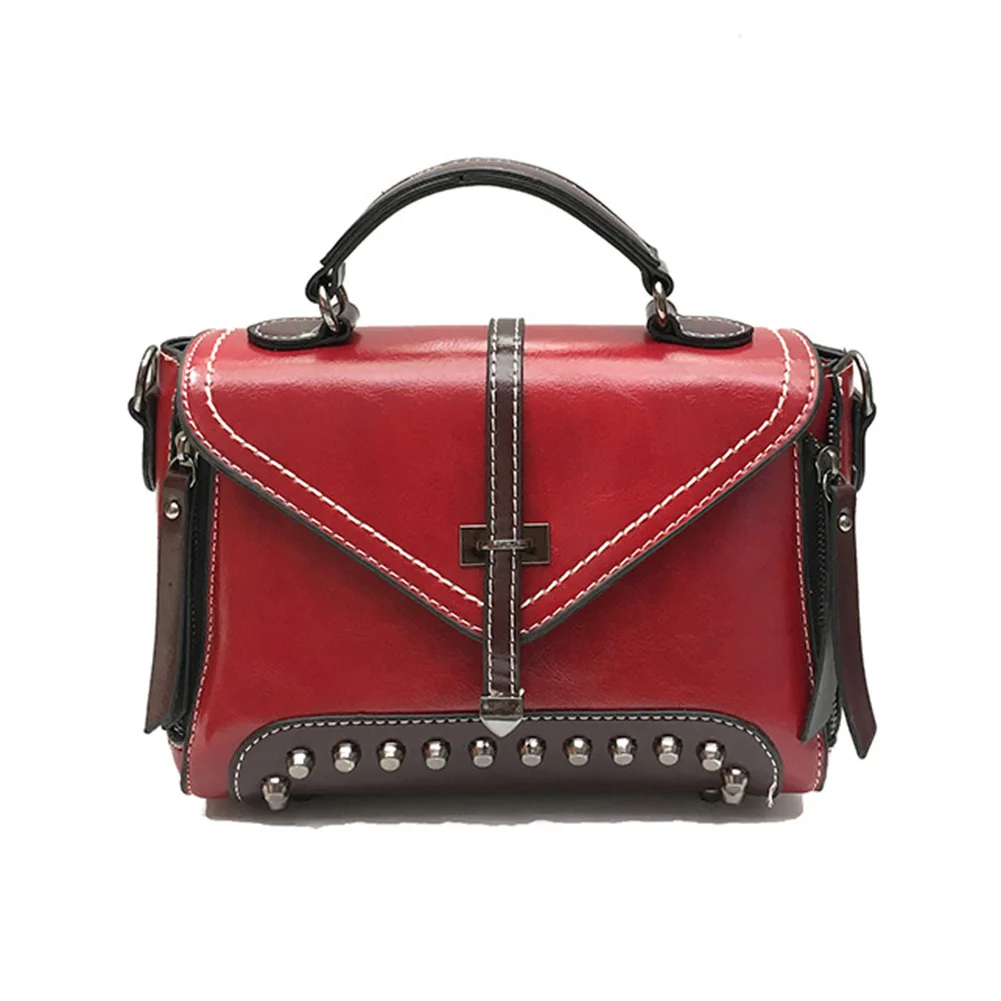

New Rivet Small Flap Shoulder Crossbody Bags Luxury Brand Ladies Clutch Hand Bags High Quality PU Leather women Messenger bags