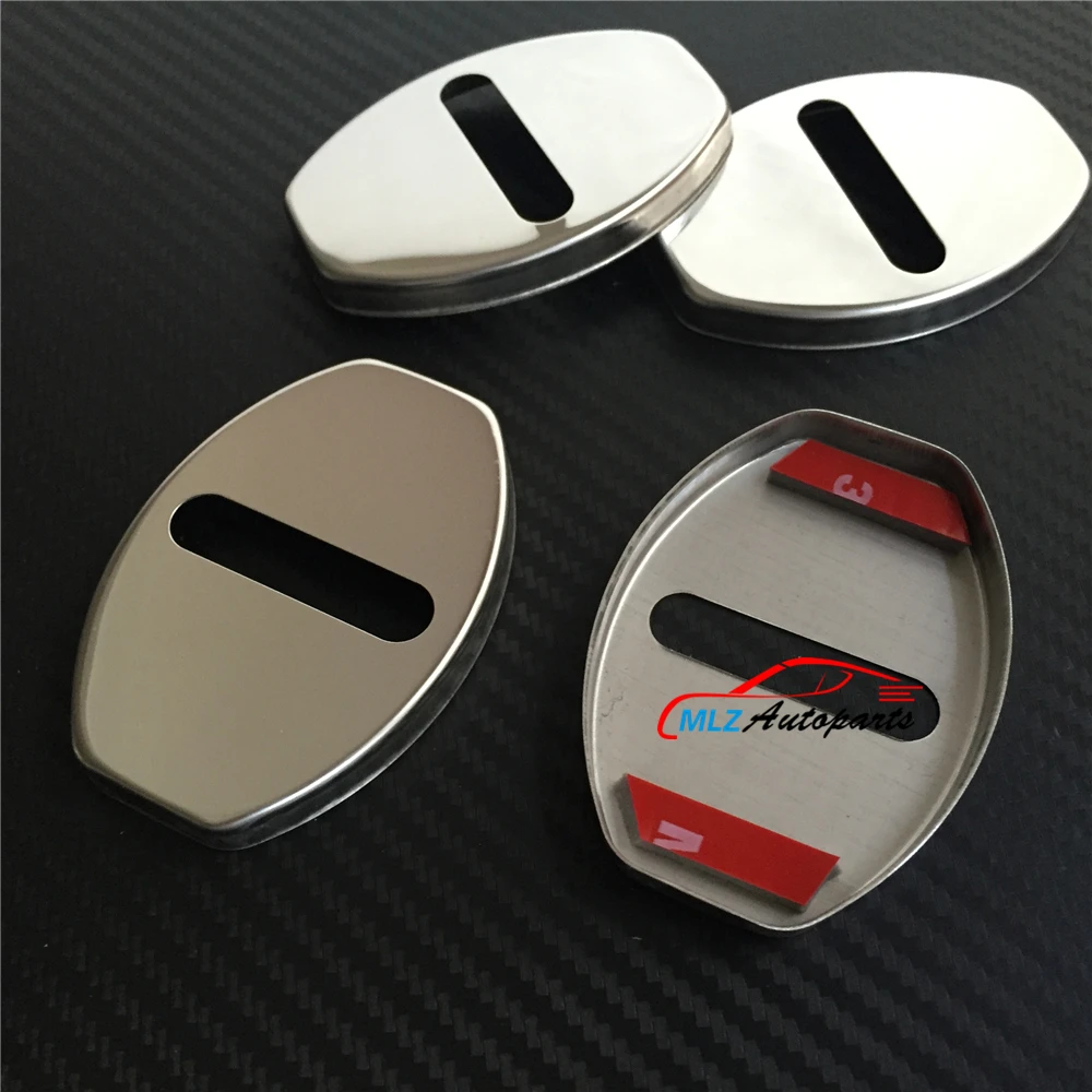 Buy Car Door Lock Buckle Striker Protective Cover Caps Case Trim Sticker 4P For