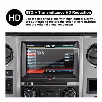 

RUIYA screen protector for 2018 Ford Expedition sync2 sync3 8inch car navigation touch display,9H tempered glass protective film
