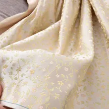 Тяжелая шелковая парча ткань 1,14 м в ширину 50 м Тяжелая пряжа окрашенная шелковая ткань жаккардовая парча Специальная цена clea