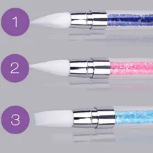 5 шт. 2 способа двойной картина шариковая ручка акриловый Фрезер для ногтей cо шлифовальными арт покрытие для маникюра сделай-сам комплект TY99