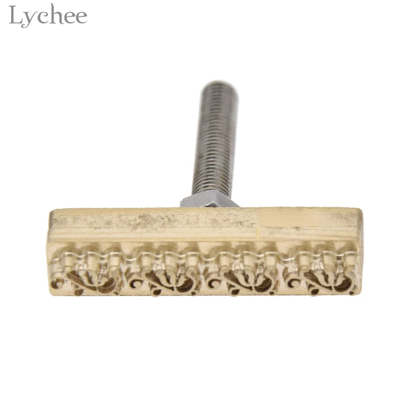 Wave Flower Pattern Leathercraft Carving Tool 1pc Lychee Life DIY Handmade Sewing Craft Leather Working Tool