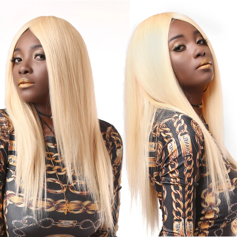 Ms Love 613 Blonde 360 Lace Frontal Wig Straight Lace Front Human Hair Wigs Full Lace Wigs With Baby Hair Brazilian Non Remy