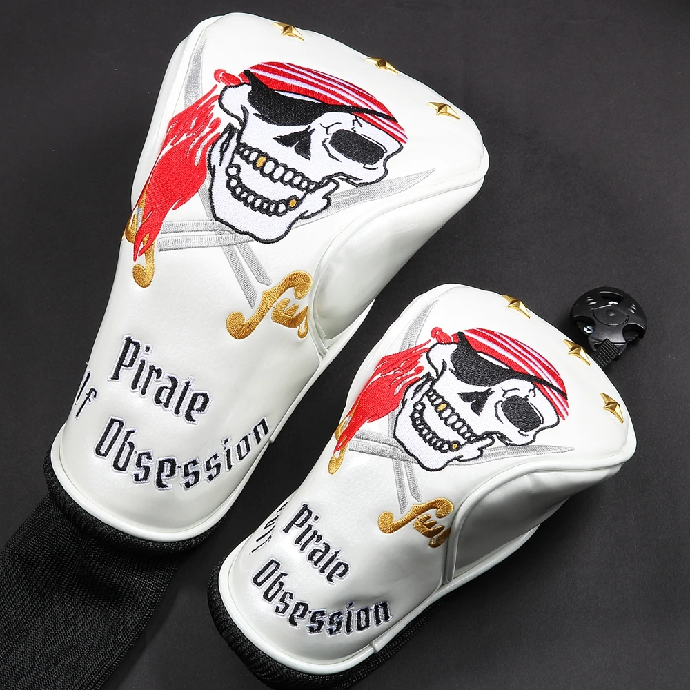 Siranlive пиратский#1,#3,#5 H гольф Headcovers 4 шт./компл. 460CC драйвер/Фервей древесина/Гибридный чехол из искусственной кожи повязки на голову, комплект