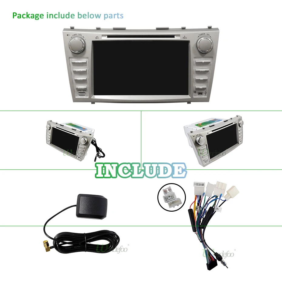Clearance DSP IPS Android 9.0 4G 64G AV Output 2 DIN DVD PLAYER For Toyota Camry 2007 2008 2009 2010 GPS Radio Stereo Navigation Screen PC 2