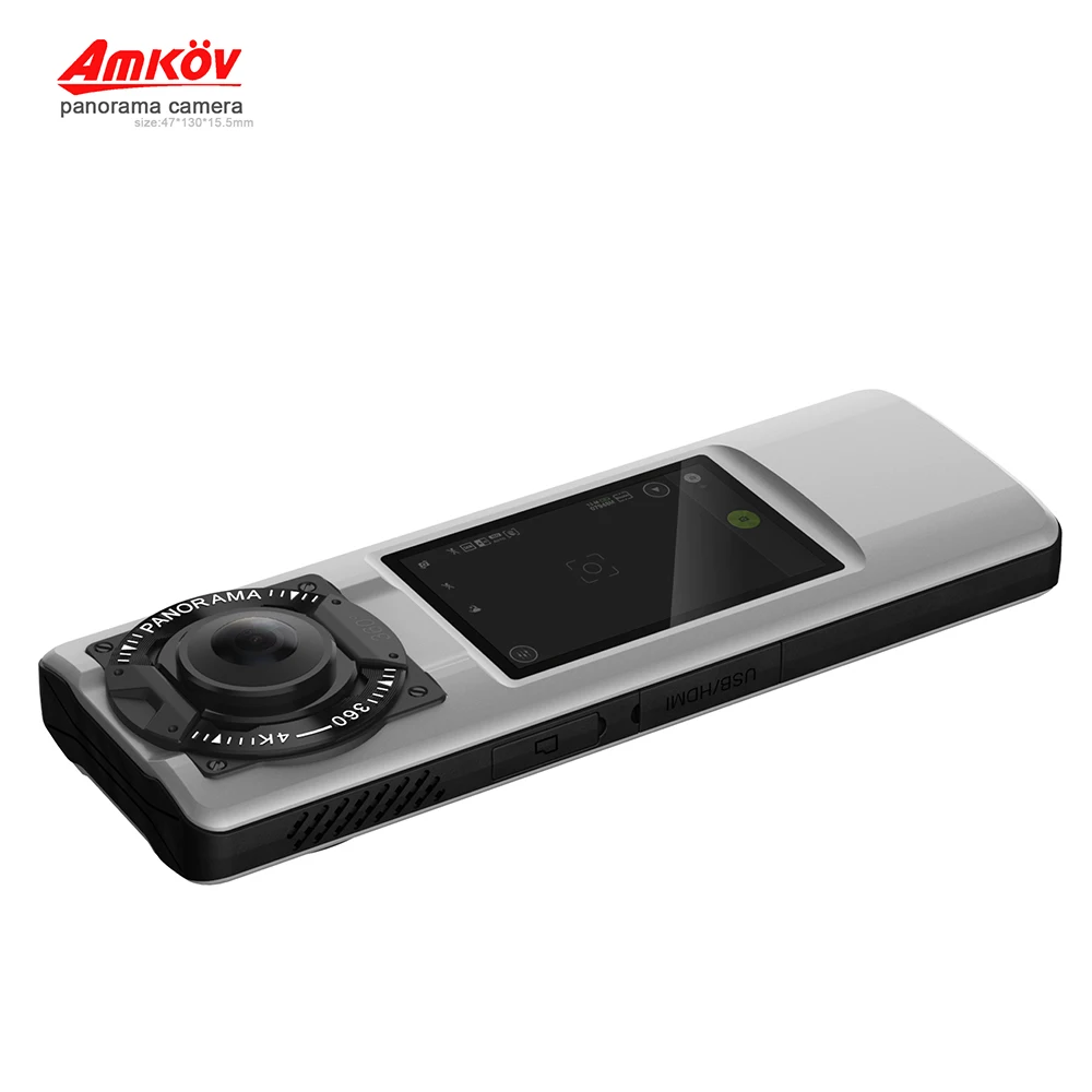 Amkov VR P360 V360 ручной 4K wifi 360 камеры 15fps Dual 220 HD широкоугольный объектив рыбий глаз