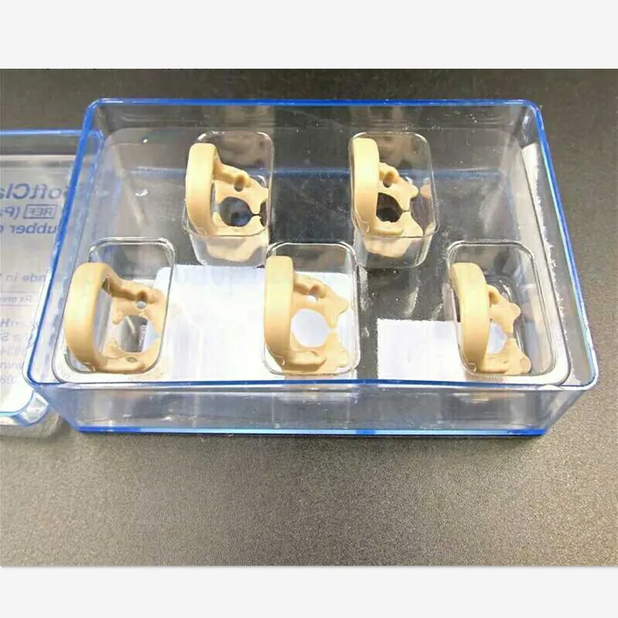 5 зажимов/коробка стоматологический Керр мягкий зажим Универсальный Резиновый плотины мелочи молярные зубы полимер