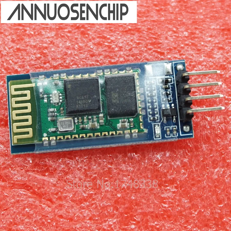 

Bluetooth Module HC-06 For Arduino RS232 HC06 Slave Module 4 Pin RF Transceiver Bluetooth Module With Backplane