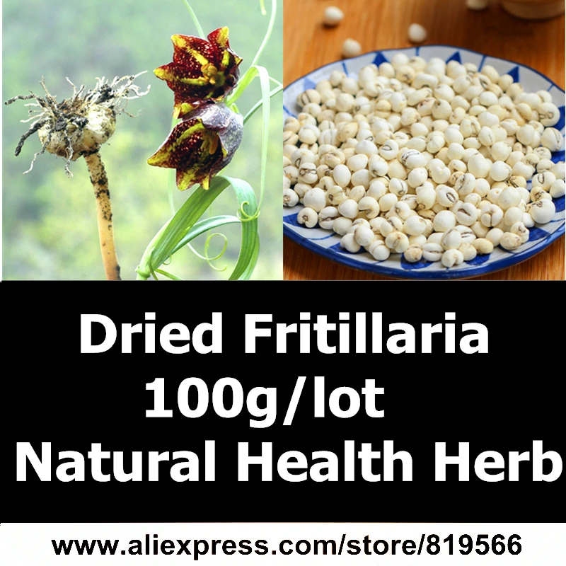 

Dried Natural Fritillaria 100g Health Care Herbal Bulbus Fritillariae Cirrhosae Sichuan Beimu