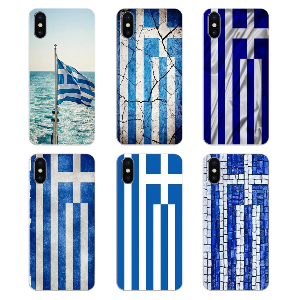 

For Xiaomi Mi A1 A2 5X 6X 8 lite SE Pro Max Mix 2 2S 3 Mi5 Mi5S Silicone Phone Shell Cover GR Greek Greece Flag Banner Pattern