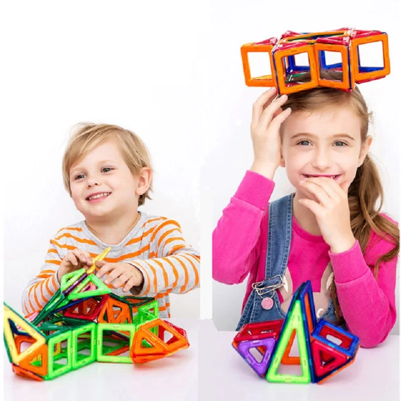 27-123 шт. большой размер магнитные строительные и строительные игрушки DIY Магнитный конструктор блоки Развивающие игрушки для детей Подарки для мальчиков