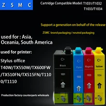 4pcs compatible EPSON 103 T1031 ink cartridge for T40W/TX550W/TX600FW printer