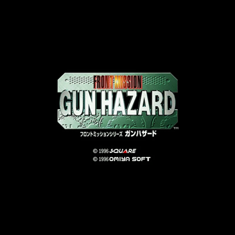 FrontMission-Gun Hazard NTSC Версия 16 бит 46 Pin большая серая игровая карта для игроков в США