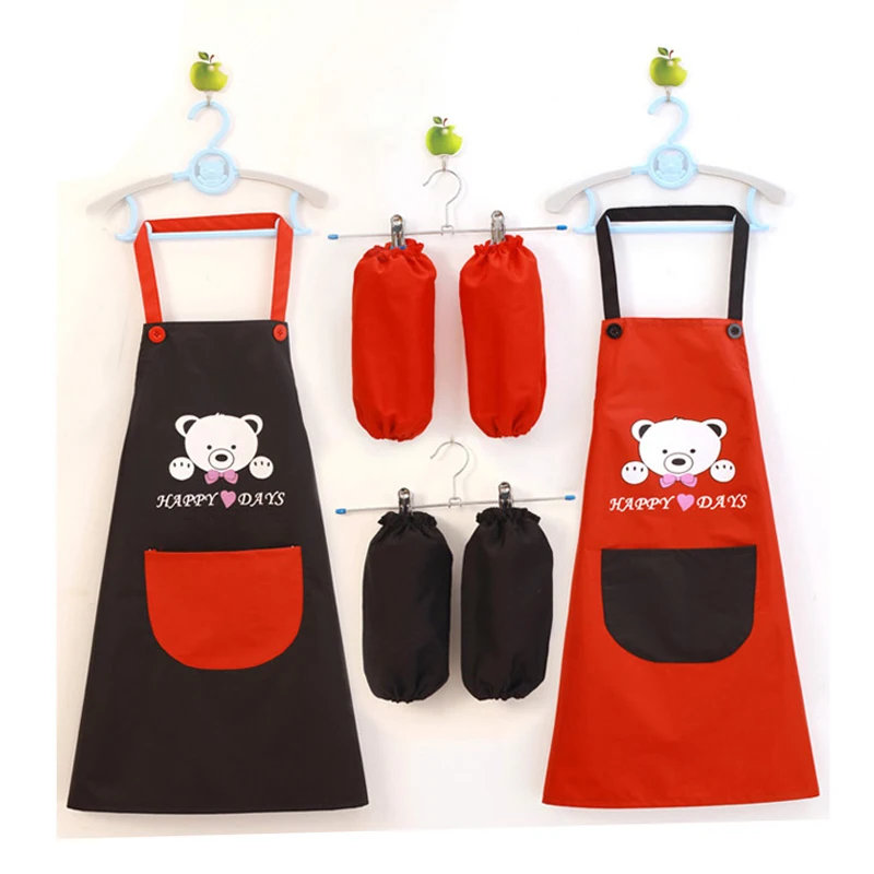 Детский водонепроницаемый фартук из полиэстера и хлопка с рукавами|apron with sleeves|kids