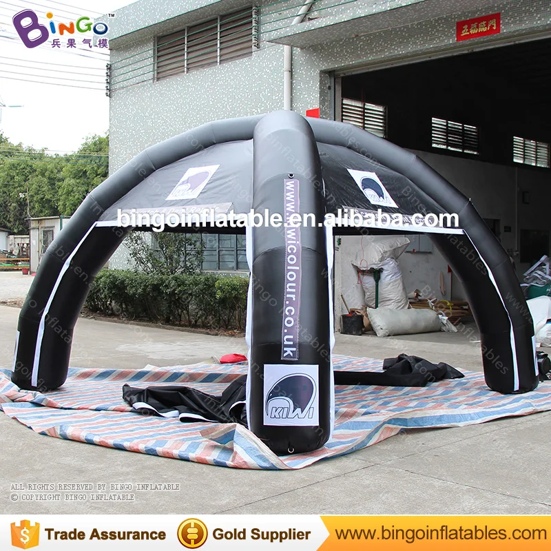  Free Shipping four legs type 5 Meters dia Inflatable spider Tent with transparent door blow up tent