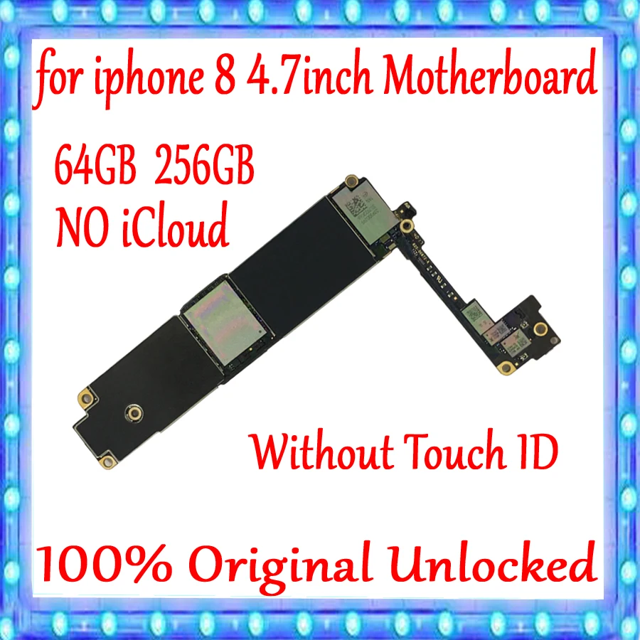 64 Гб/256 ГБ для iPhone 8 4 7 дюйма материнская плата без Touch ID 100% оригинальная