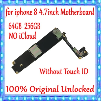 

64GB / 256GB For iPhone 8 4.7inch Motherboard Without Touch ID 100% Original Unlocked For iPhone 8 Logic Board With chips Plate