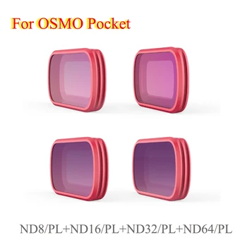 

4Pcs Aluminum Snap On Professional Version UV ND CPL ND-PL Filter For DJI OSMO Pocket PGYTECH Gimbal Camera Lens Filter Set