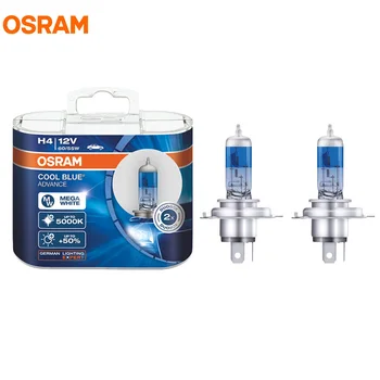 

OSRAM H4 12V 60/55W 5000K 62193CBA COOL BLUE Advance Xenon Mega White Halogen Bulb Car Headlight Hi/lo Beam 50% More Light