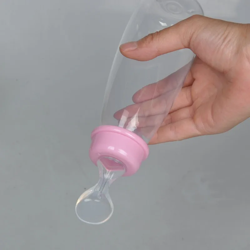 240 мл детская бутылка детская ложка экструзия уход за рисовым кормлением паста Силиконовая безопасная анти-осколочная крышка
