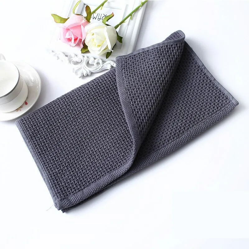 Bathroom Floor Mats Washable Bathtub Shower Sink Floor Towels Soft absorbent couple gauze honeycomb fabric wash towel Apr12 (1)