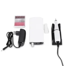 Портативный Перезаряжаемый Электрический шлифовальщик пилка для маникюра