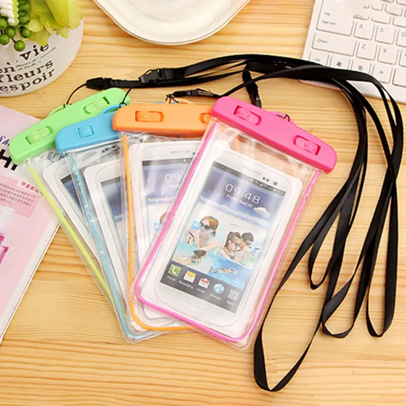 

Waterproof Case For Phone Pouch Bag 6.0" Underwater Luminous Phone Case For iPhone Huawei Xiaomi Anoroid Cover Universal