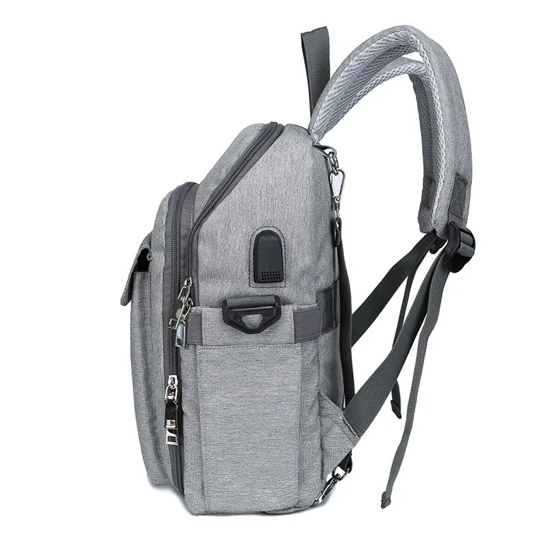 MOTOHOOD Portable Baby Seat Baby Diaper Bags Backpack Waterproof USB Stroller Baby Bag For Mom Organizer Maternity Bag  (20)