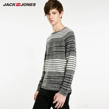

JackJones Men's Round Neck Stripe Long Sleeve Sweater Classic Style Menswear 218424517