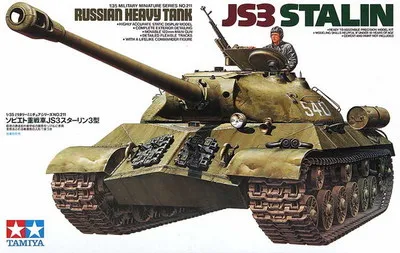 

Tamiya Model Scale 1/35 35211 JS3 STALIN RUSSIAN HEAVY TANK Plastic Model Kit