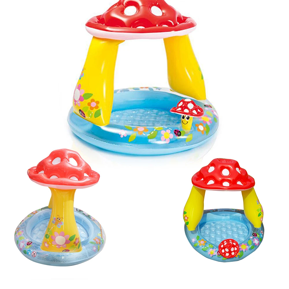 

Baby Inflatable Swimming Pools Baby Pool Mushroom Awning Pool Basin For Kids Summer Game Children's Garden Pools Kids Water Pool