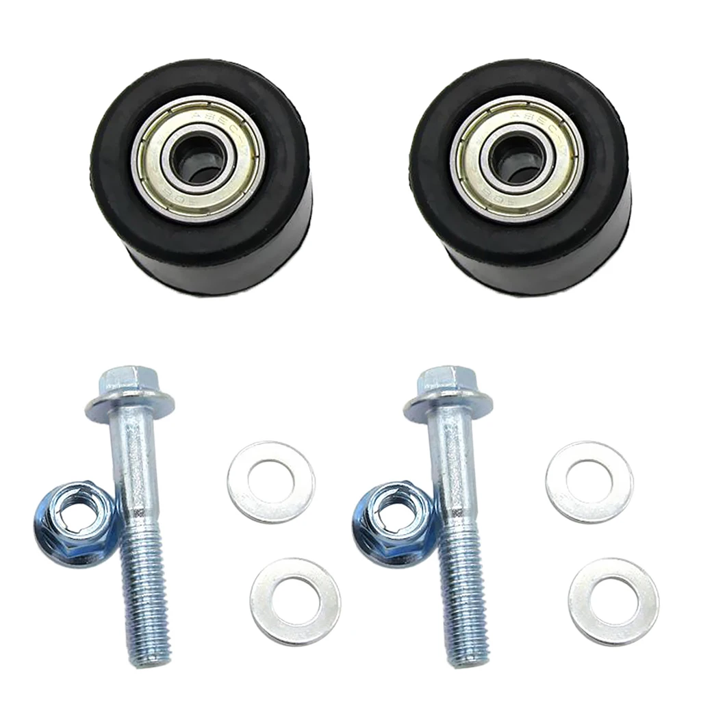 2pcs Motorbike 8mm Chain Roller Tensioner Wheel Guide with Bolt for
