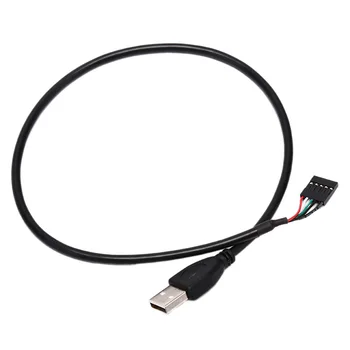 

50cm USB 2.0 Type A Male to 5 Pin Female Header Motherboard Adapter Cable
