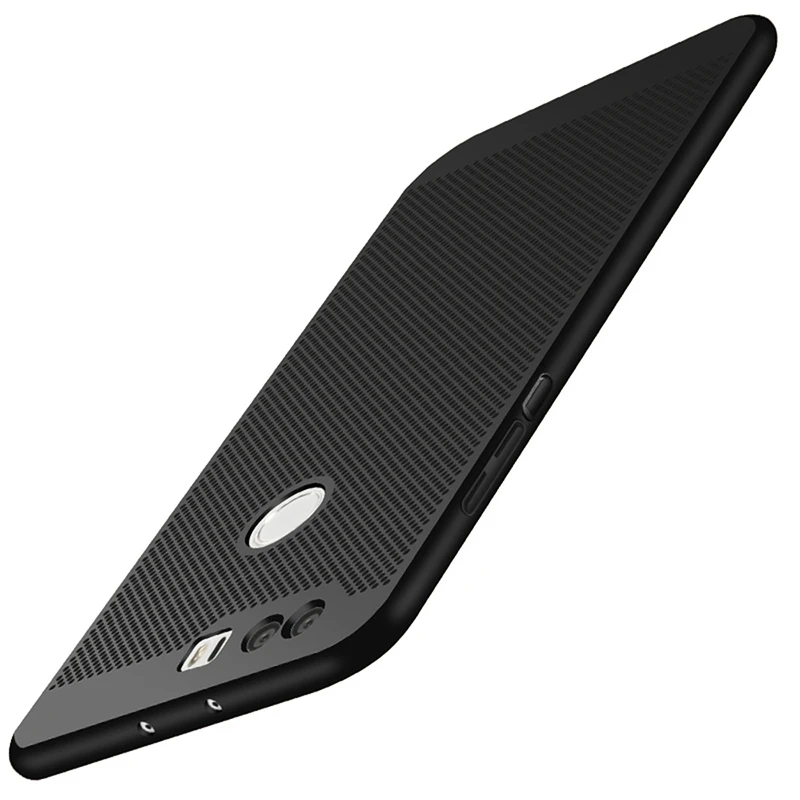 Чехол для телефона huawei P8 P9 P10 Lite Plus P9Lite mate Honor 8 9 5A Y5II Y6II компактная задняя крышка Жесткий пластиковый корпус - Цвет: Черный