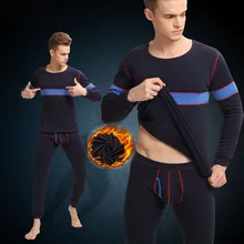 Осенне-зимние мужские утепленные вельветовые Модные Цветные кальсоны, мужская рубашка+ штаны, комплект из 2 предметов, теплое нижнее белье с круглым вырезом