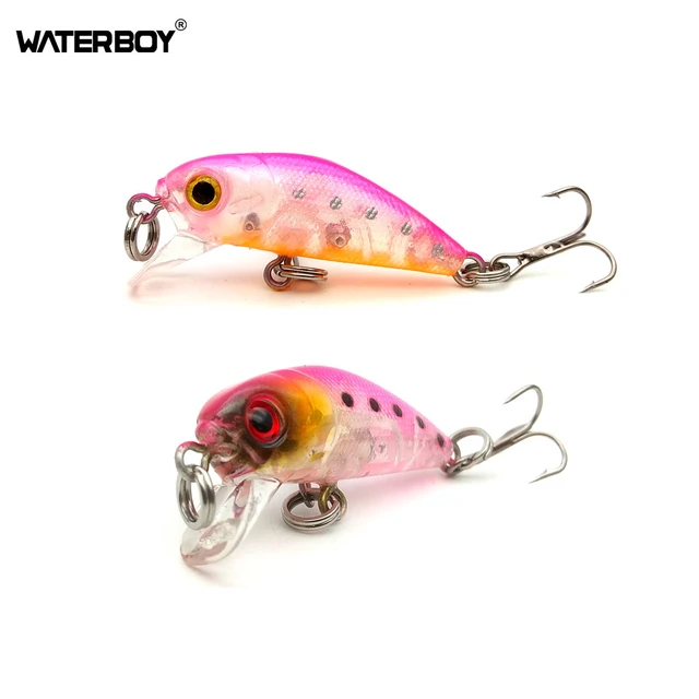 Waterboy Mini Crankbait Minnow Lure 3.5cm 1.4in 2g 0.1oz Hard Artificial  Bait 5