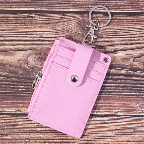 

3 Layers Card Holder Zipper Id Card Holder Multi-function Bus Card Set