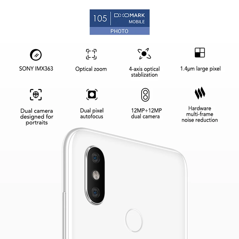 Глобальная версия Xiaomi mi 8 6 Гб 64 Snapdragon 845 Octa Core 21 дюйма разрешение Full Экран с