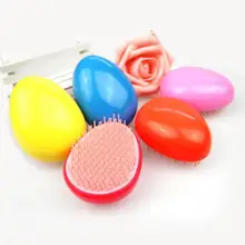 1 PC שיער קומבס Detangling מברשת שיער פלסטיק נייד בצורת ביצה סבך שיער סטיילינג כלים מסרק אנטי סטטי L3