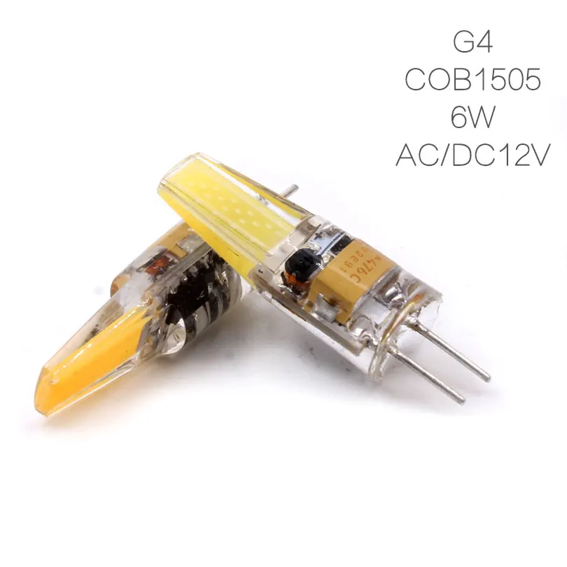 1 шт./лот светодиодные лампы Bombillas G4 G9 6 Вт 9 AC/DC 12 В 220 COB заменить 60 галогенные