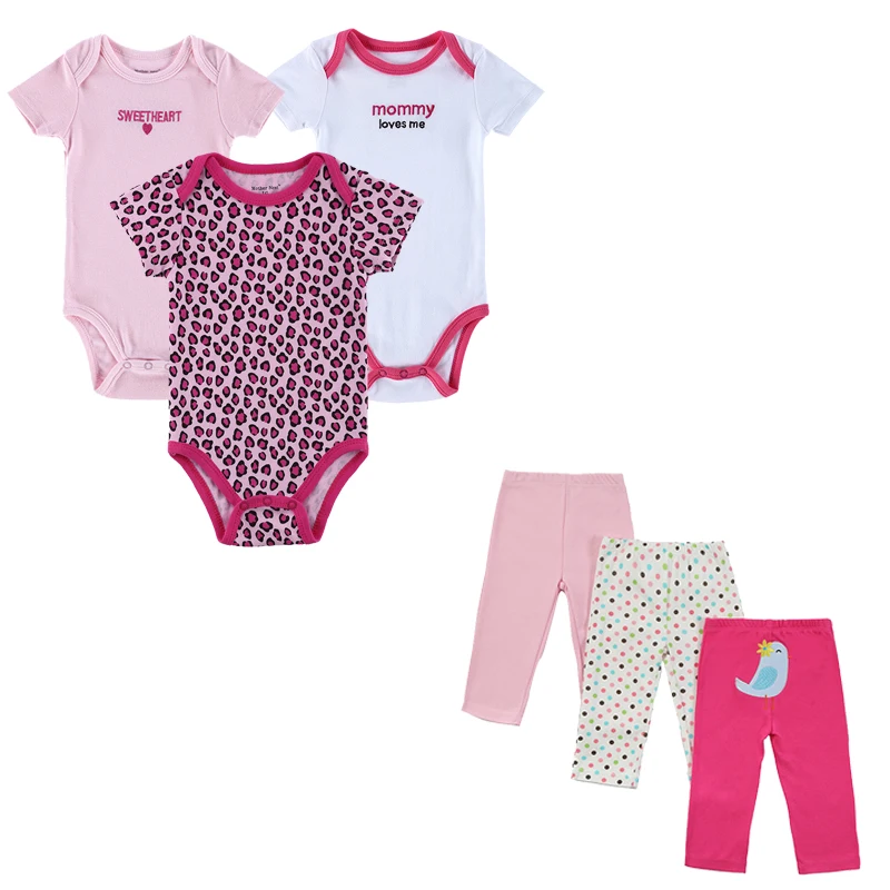 2016 New Fashion Summer Baby Boys and Girls Clothes Infant Clothing Boys Ropa Baby layette  Infant Clothing Sets